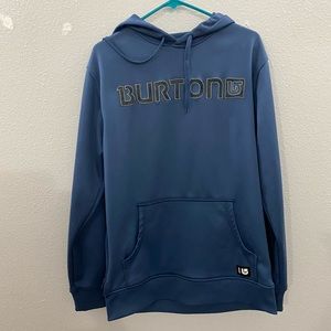 BURTON. Sweatshirt hood fleece blue S men’s